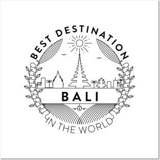 Bali Minimal Badge Design Posters and Art